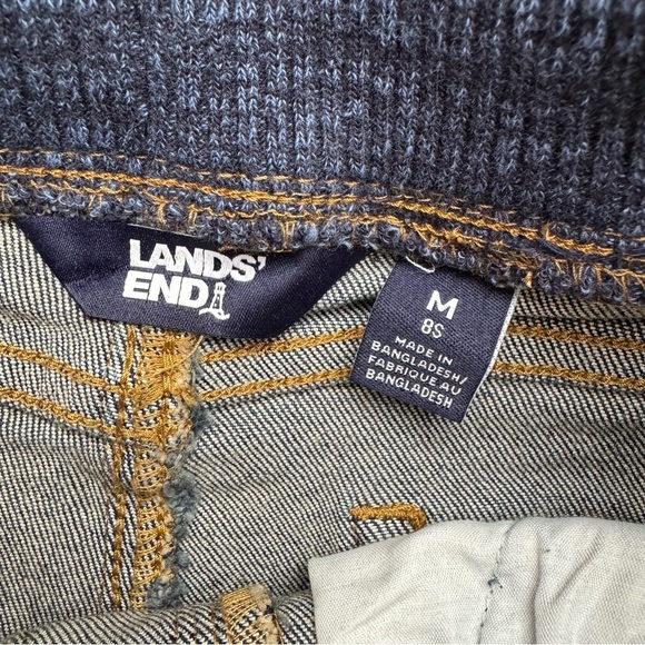 Land’s End Dark Wash Denim Blue Drawstring Adjustable waist Boys Size 8 NWT - Picture 4 of 6